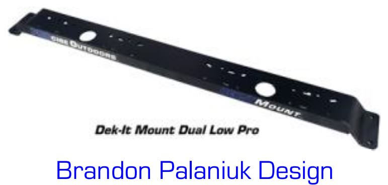 Dek-It Dual Low Profile Mount Temp White (1)